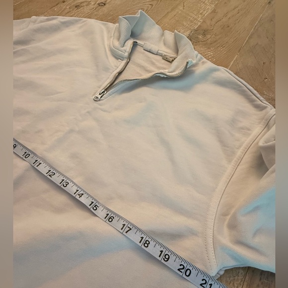 Vintage white Levi’s quarter zip thick sweatshirt M - Picture 7 of 7
